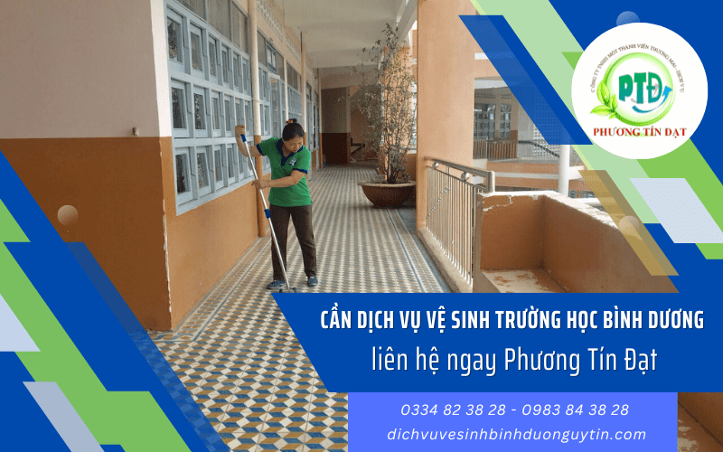 dịch vụ vệ sinh trường học Bình Dương