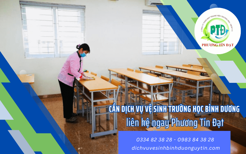 dịch vụ vệ sinh trường học Bình Dương