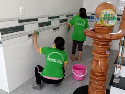 Vệ sinh nhà sau Xây dựng